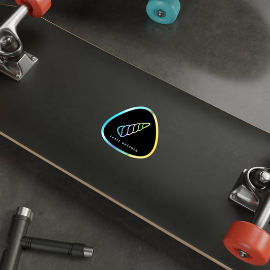 Plastic Mythology Unit: Toxic Unicorn Core Sticker, Holographic Edition